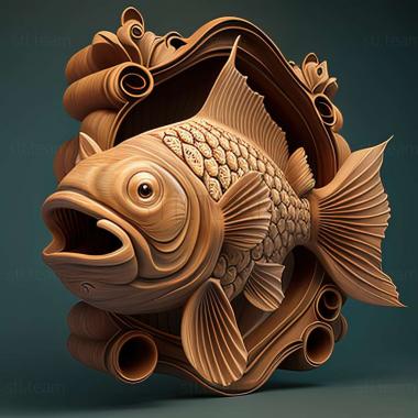 3D модель Каллихт рыба (STL)